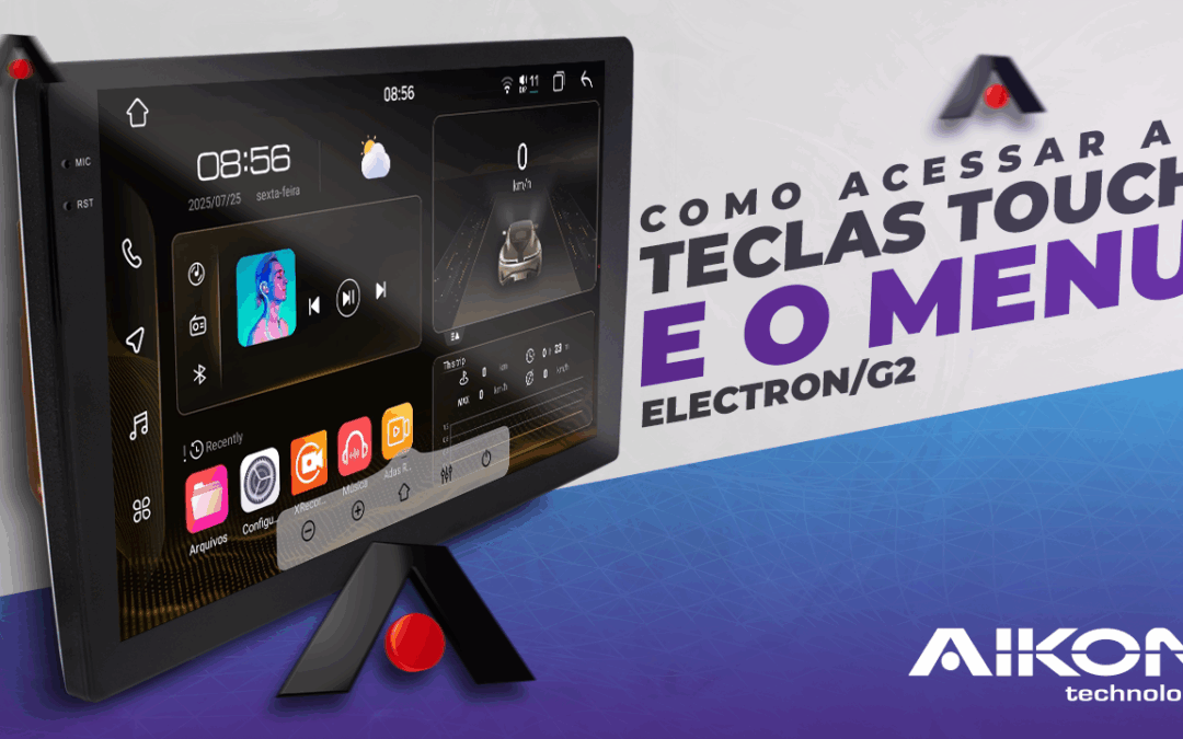 Como acessar as teclas touch e o menu – Electron/G2