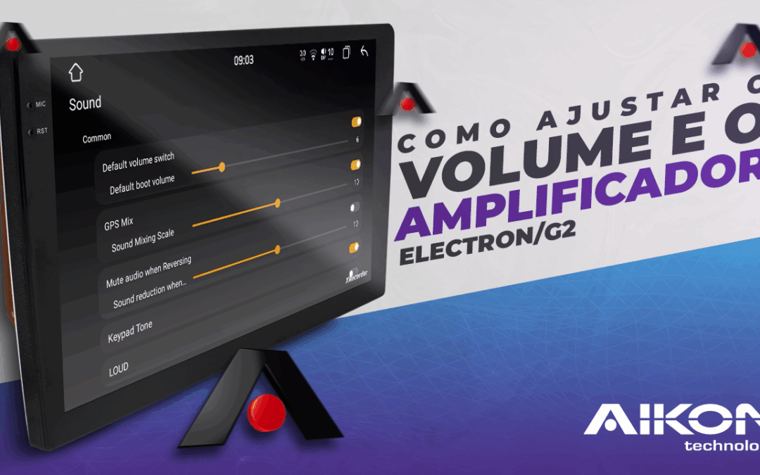 Como ajustar o volume e o amplificador – Electron/G2