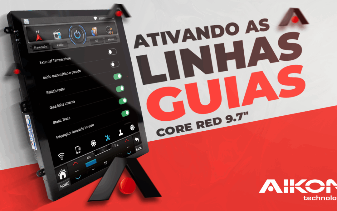Ativando e desativando as linhas guias – Core Red 9.7″