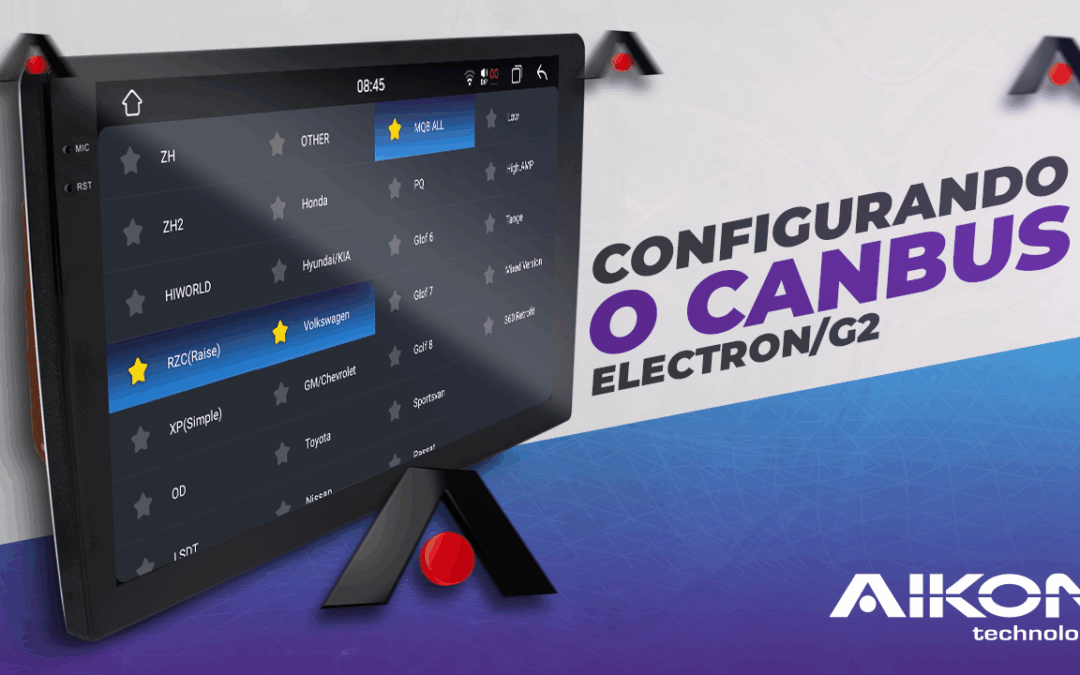 Como acessar a configuração de CANBUS – Electron/G2